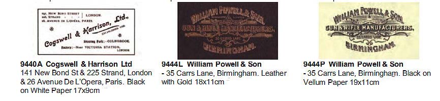 Vintage Gun Case Trade Labels 1896-1940